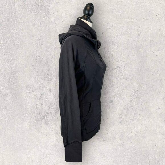 Athleta Slub Strength Lightweight Jacket Full Zip Hoodie Dark Gray XS - Picture 5 of 15